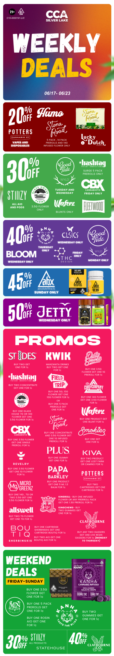 CCA Weekly Deals