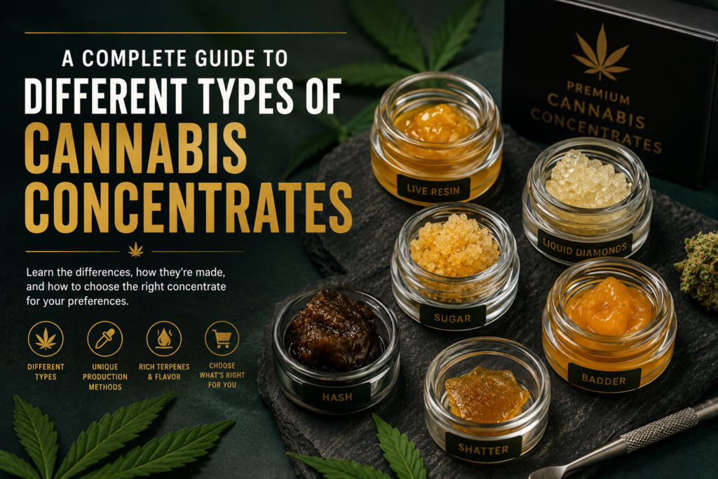 A Complete Guide to Different Types of Cannabis Concentrates