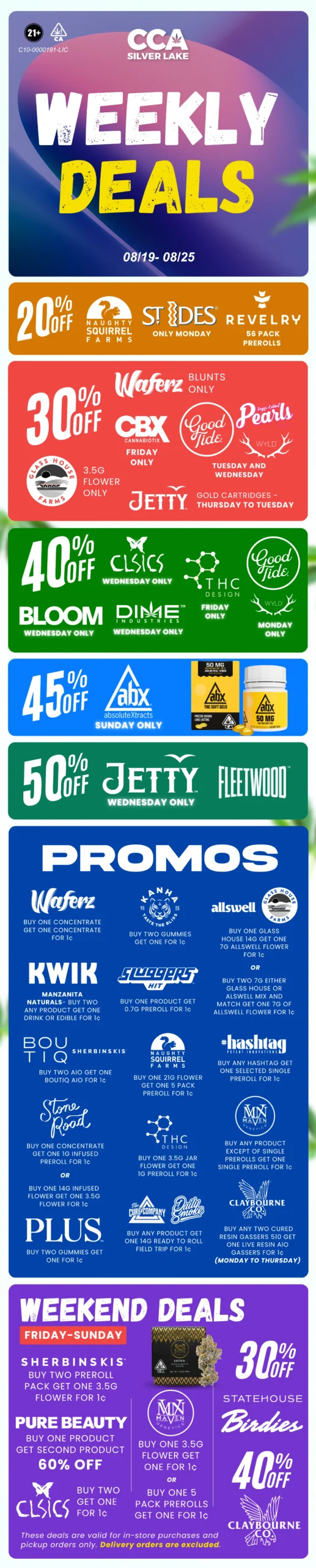 CCA Weekly Deals 0819- 0825