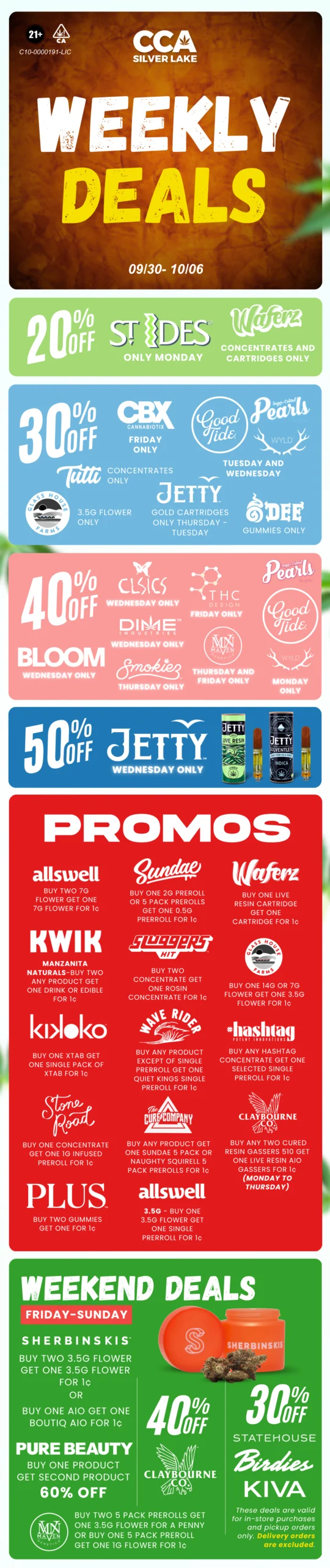 CCA Weekly Deals 0930- 1006