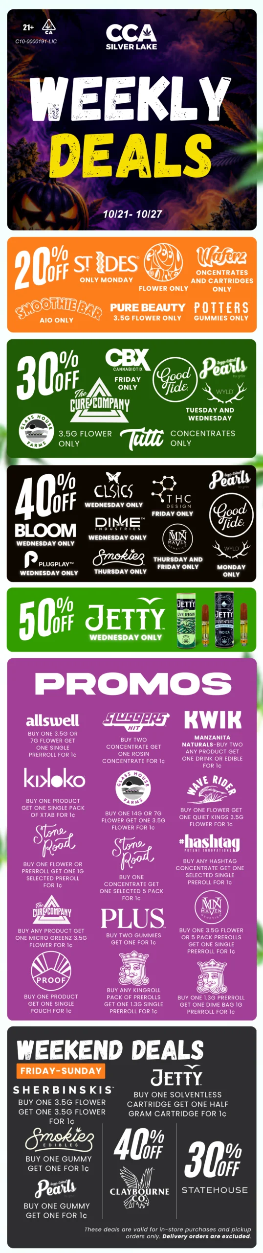 CCA Weekly Deals 1021- 1027